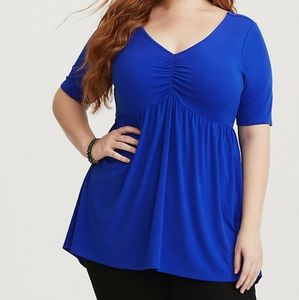 COPY - Torrid cobalt blue empire waist shirt 2x